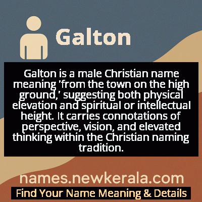 Galton Name Meaning and Origin