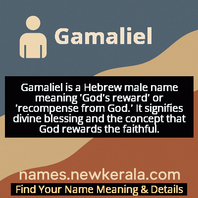 Gamaliel Name Meaning and Origin