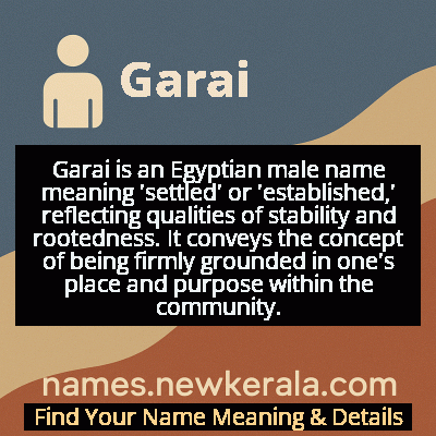 Garai Name Meaning and Origin