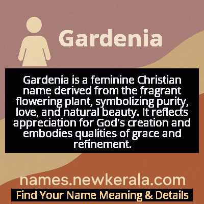 Gardenia Name Meaning and Origin