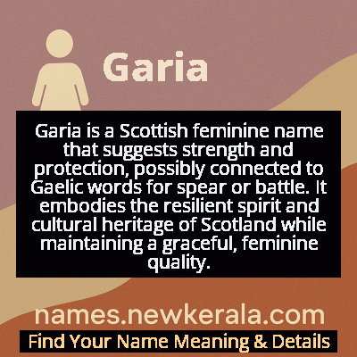 Garia Name Meaning and Origin