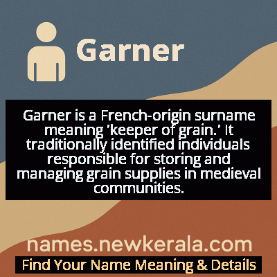 Garner Name Meaning and Origin
