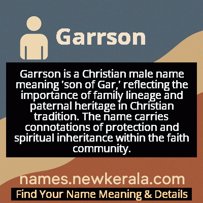 Garrson Name Meaning and Origin