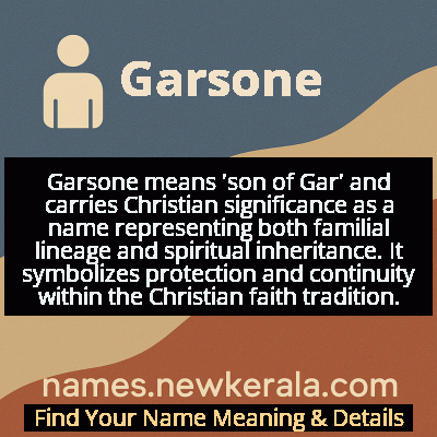 Garsone Name Meaning and Origin