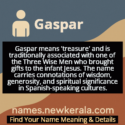 Gaspar Name Meaning and Origin