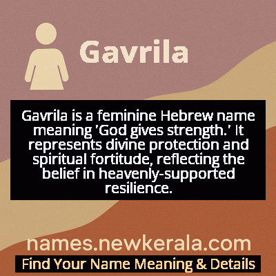 Gavrila Name Meaning and Origin