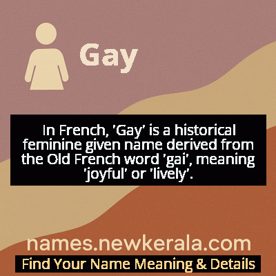 Gay Name Meaning and Origin