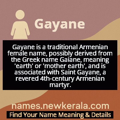 Gayane Name Meaning and Origin