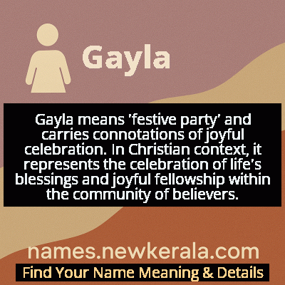Gayla Name Meaning and Origin