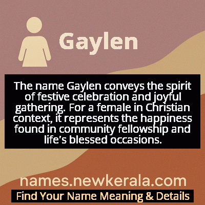Gaylen Name Meaning and Origin