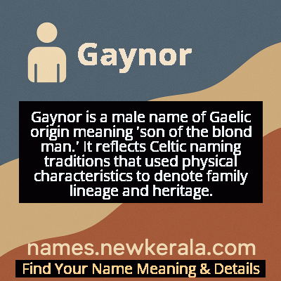 Gaynor Name Meaning and Origin