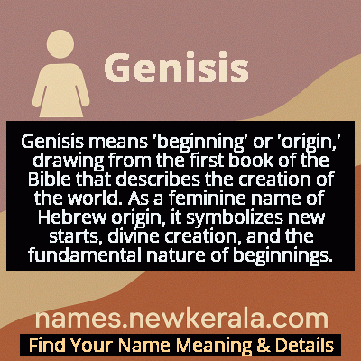 Genisis Name Meaning and Origin