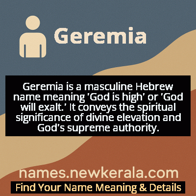 Geremia Name Meaning and Origin