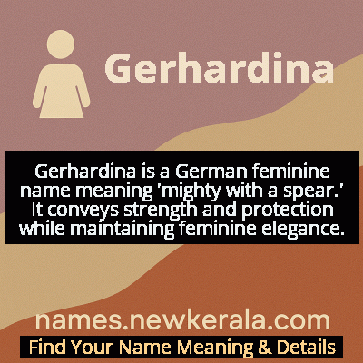 Gerhardina Name Meaning and Origin
