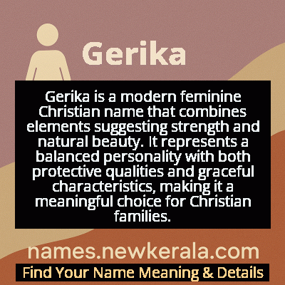 Gerika Name Meaning and Origin