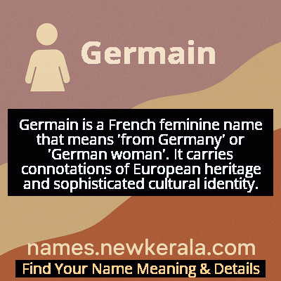 Germain Name Meaning and Origin
