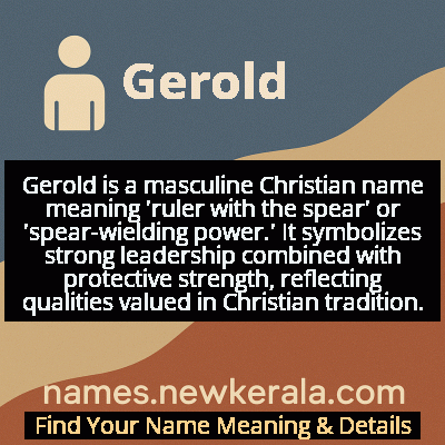 Gerold Name Meaning and Origin