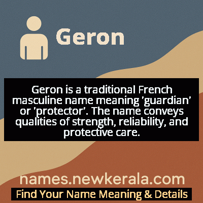 Geron Name Meaning and Origin