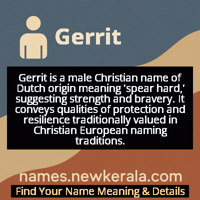 Gerrit Name Meaning and Origin