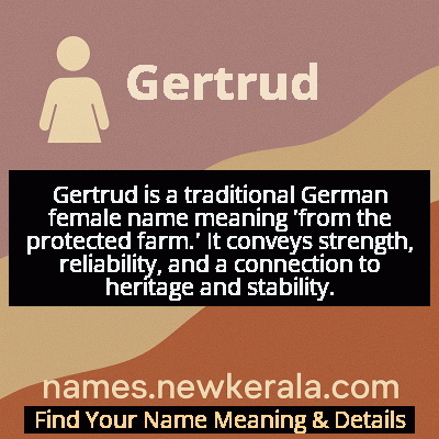 Gertrud Name Meaning and Origin