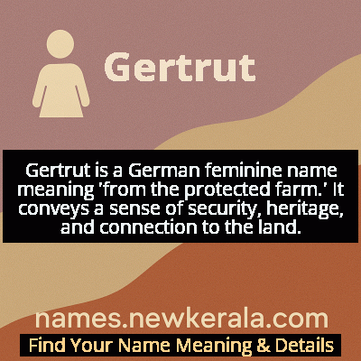 Gertrut Name Meaning and Origin
