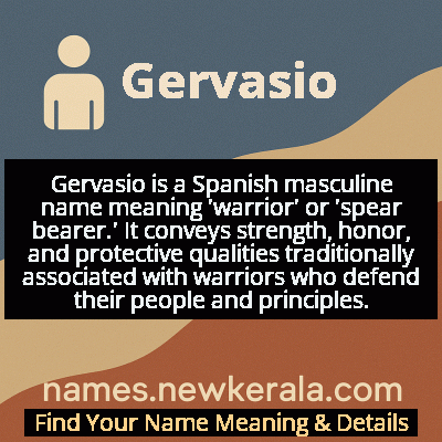 Gervasio Name Meaning and Origin