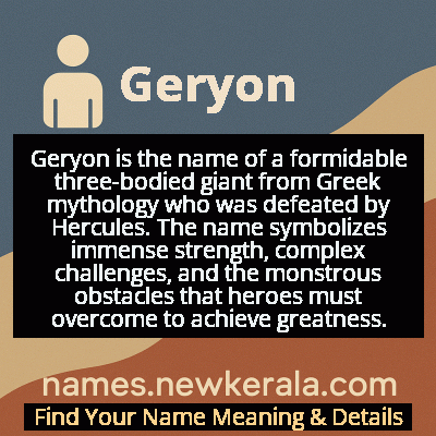 Geryon Name Meaning and Origin
