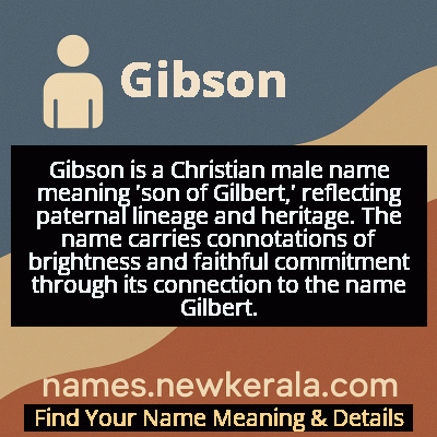 Gibson Name Meaning and Origin