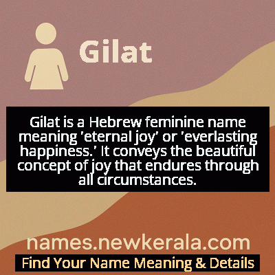 Gilat Name Meaning and Origin