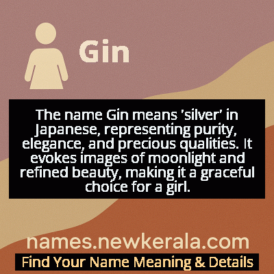 Gin Name Meaning and Origin