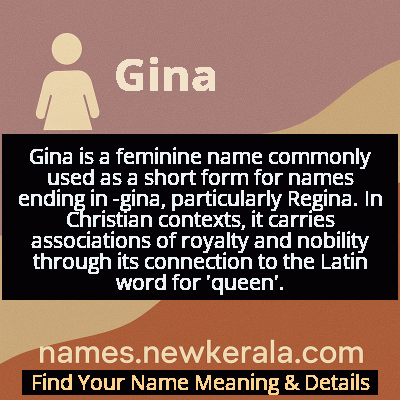 Gina Name Meaning and Origin