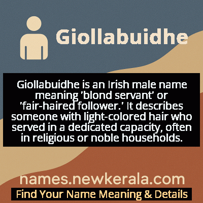 Giollabuidhe Name Meaning and Origin