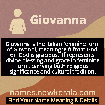 Giovanna Name Meaning and Origin