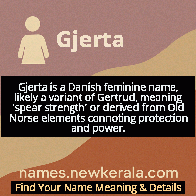 Gjerta Name Meaning and Origin
