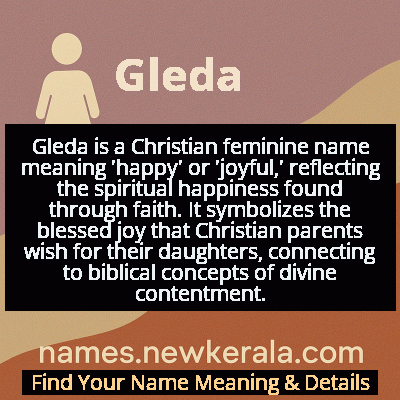 Gleda Name Meaning and Origin