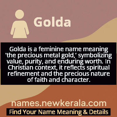 Golda Name Meaning and Origin