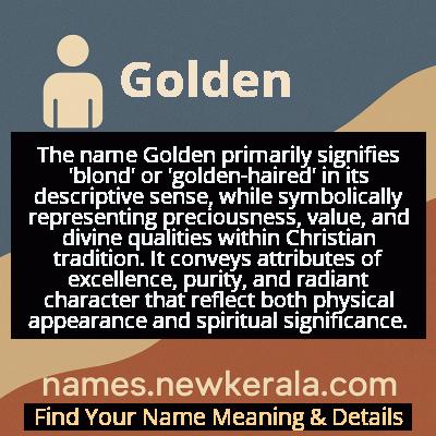 Golden Name Meaning and Origin