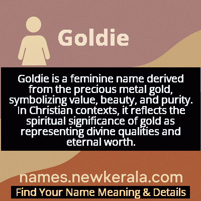 Goldie Name Meaning and Origin