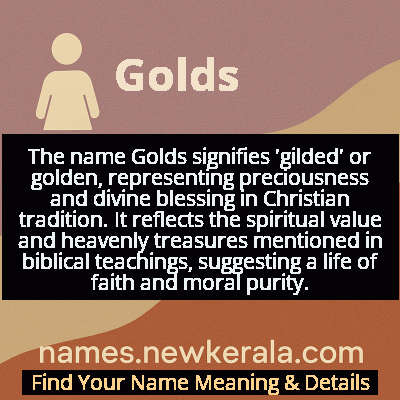 Golds Name Meaning and Origin