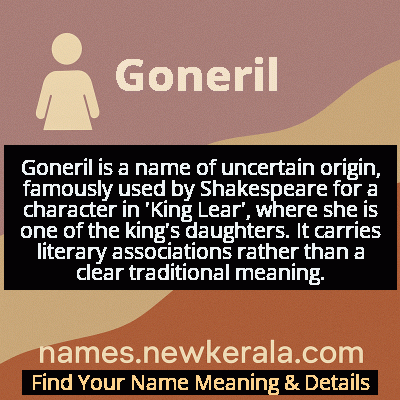 Goneril Name Meaning and Origin