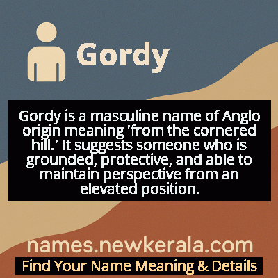 Gordy Name Meaning and Origin