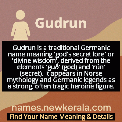 Gudrun Name Meaning and Origin