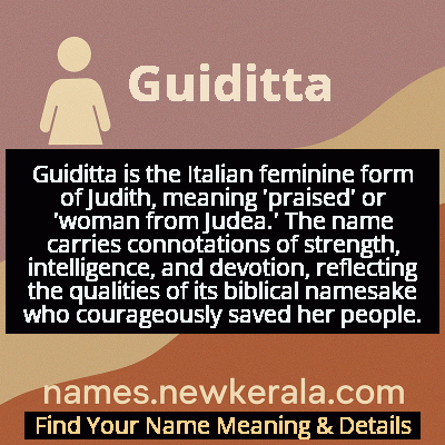 Guiditta Name Meaning and Origin