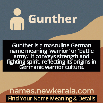 Gunther Name Meaning and Origin