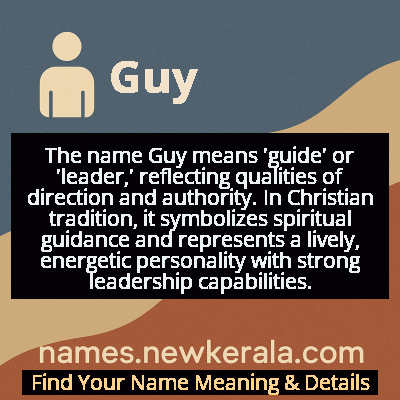 Guy Name Meaning and Origin