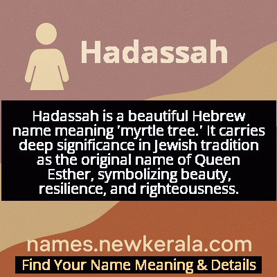 Hadassah Name Meaning and Origin