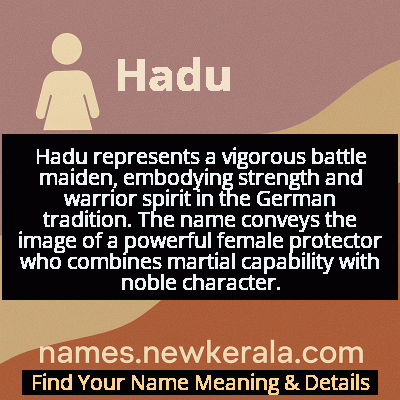 Hadu Name Meaning and Origin