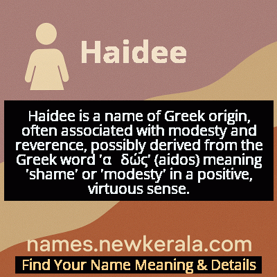 Haidee Name Meaning and Origin