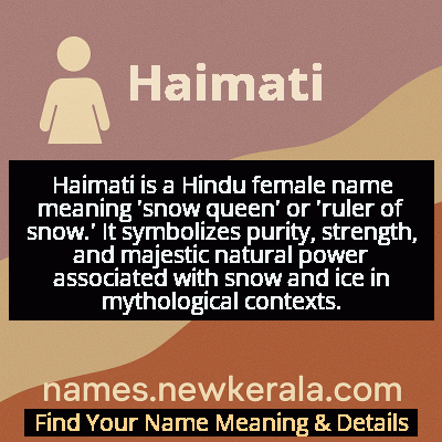Haimati Name Meaning and Origin