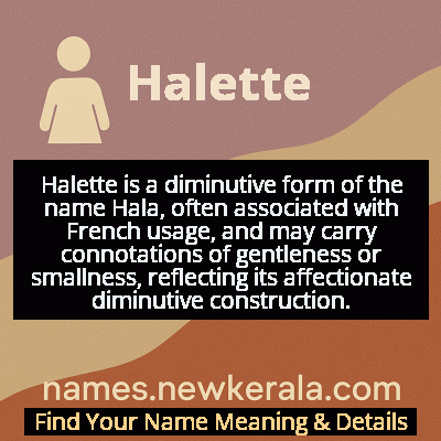 Halette Name Meaning and Origin
